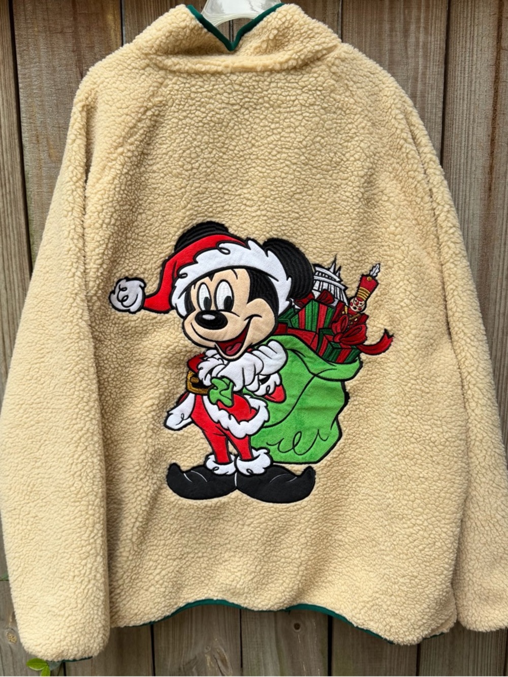 NWT/Disney Santa Mickey Mouse polar fleece jacket/XXL adult size